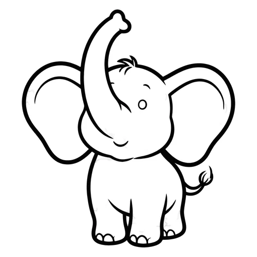 Baby Elephant coloring page
