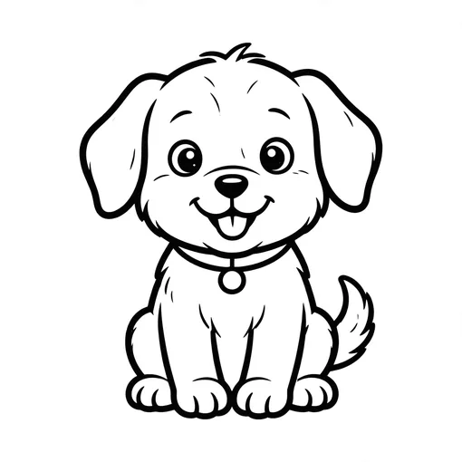 Cute Puppy coloring page