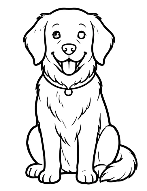 Golden Retriever coloring page