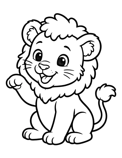Lion Cub coloring page