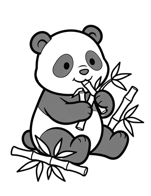 Panda Cub coloring page