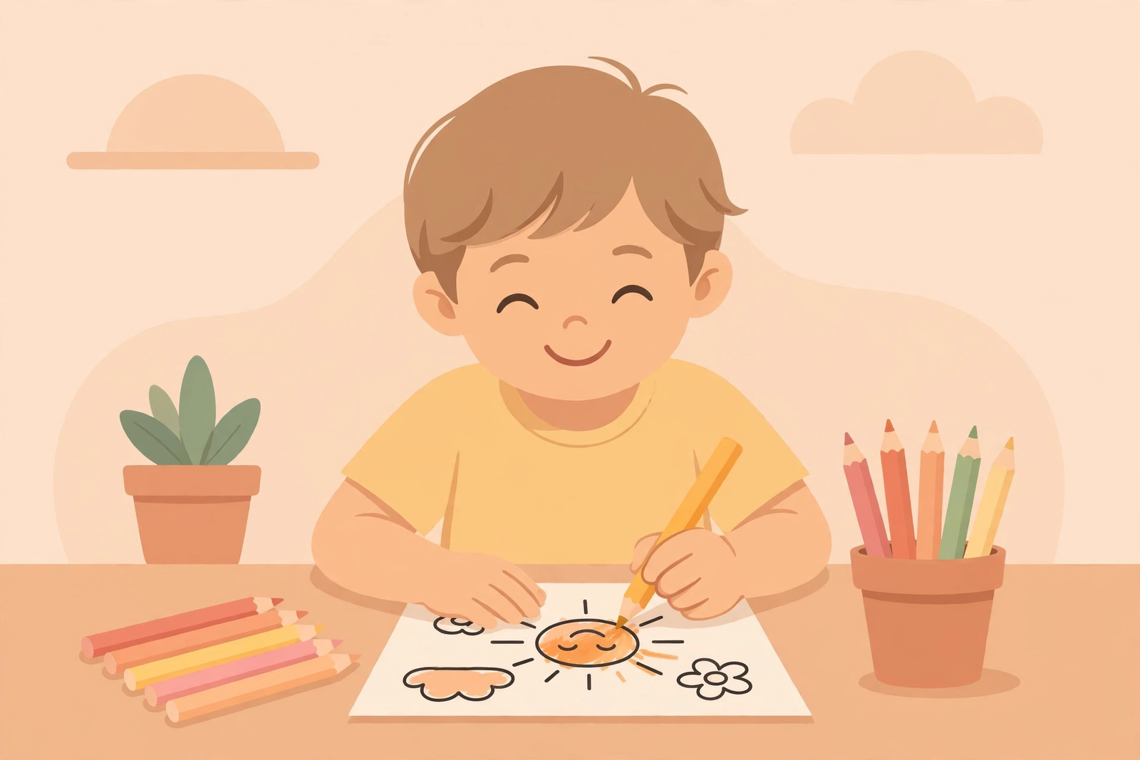 Left-Handed Kids and Coloring Pages