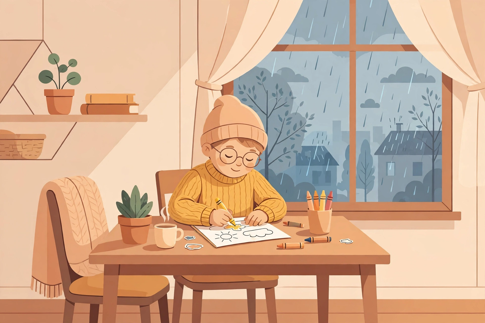 Picking the Right Coloring Page for the Moment