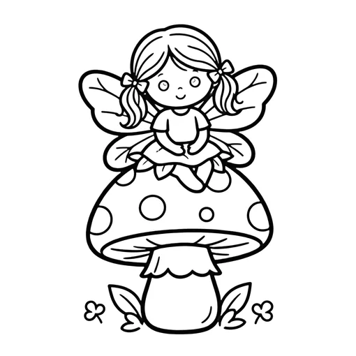 Fairy in the Garden coloring page