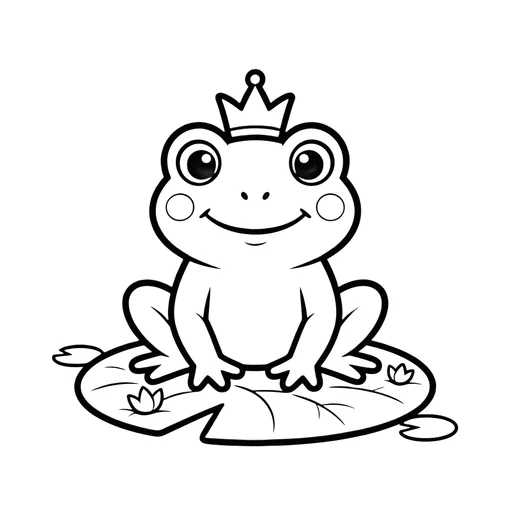 Talking Frog Prince coloring page