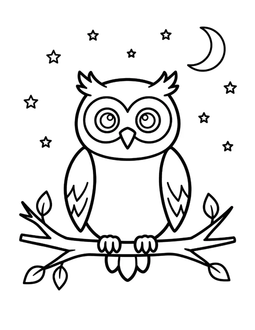 Whimsical Forest coloring page