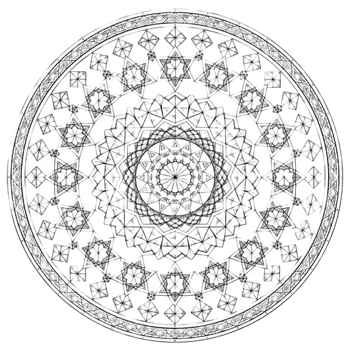 Geometric Pattern coloring page