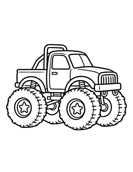 Monster Truck coloring page