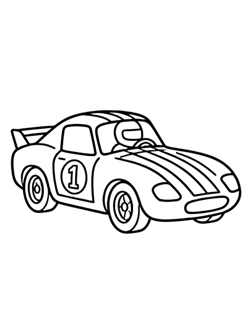 Race Car coloring page