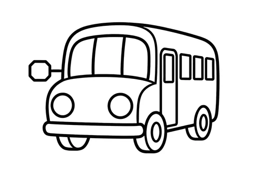School Bus coloring page
